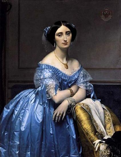 Jean-Auguste Dominique Ingres Princess de Broglie Norge oil painting art